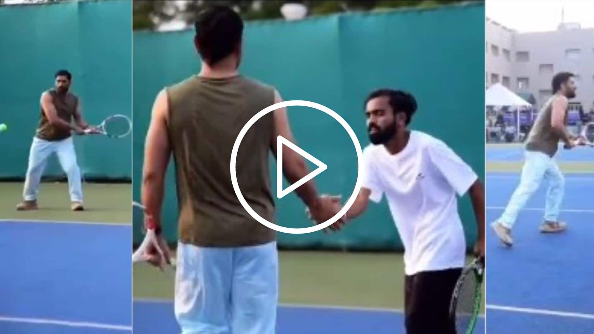 [Watch] When MS Dhoni Set the Internet Ablaze With His Tennis Skills